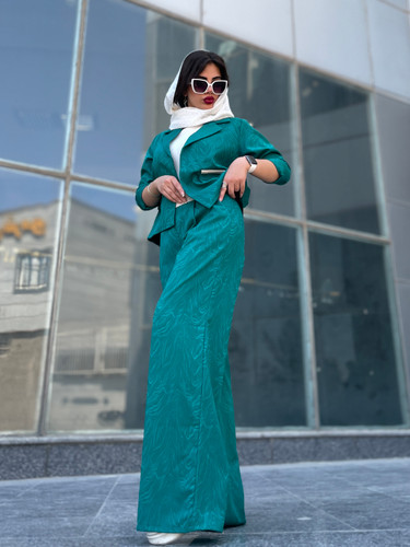 ست کت وشلوار طرح دار روناک